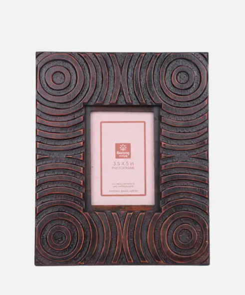 Dark Brown Gamari Wood Photo Frame